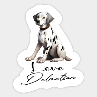 Dalmatian Dog Sticker